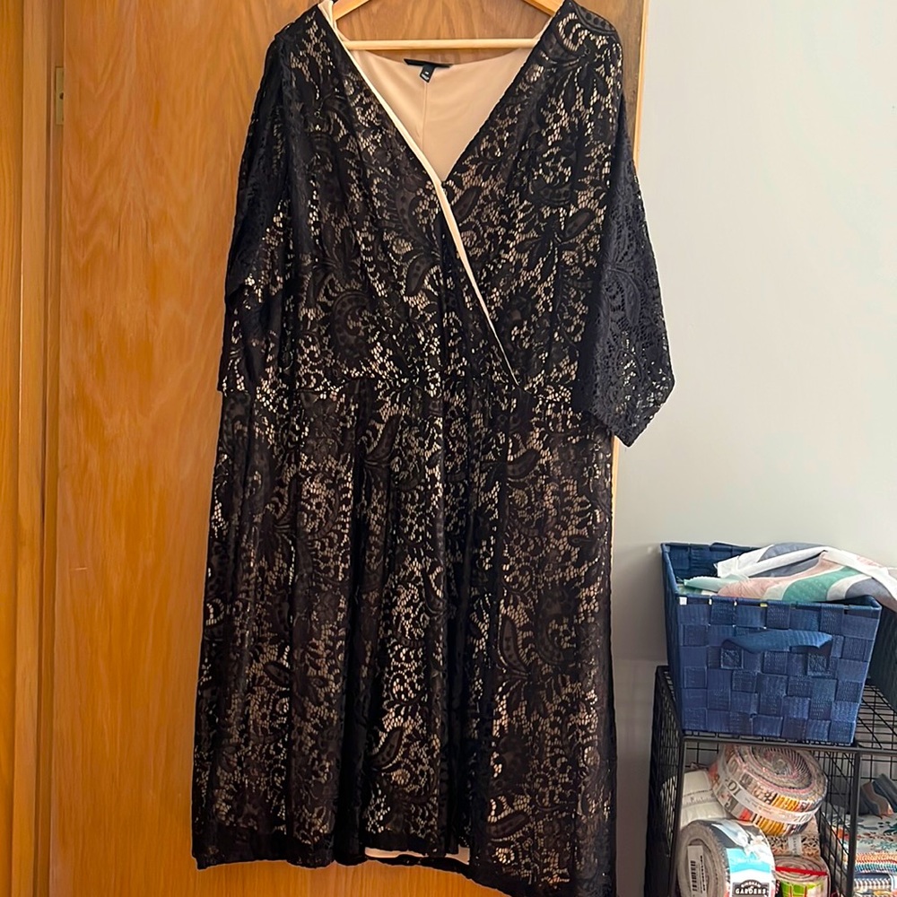 Black lace dress, fantastic holiday or special occasion dress